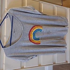 Style & Co Rainbow Tee